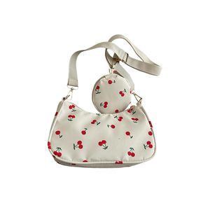 Cherry Purse Y2K Crossbody Bag Cute Hobo Bag With Small Purses Red -_-